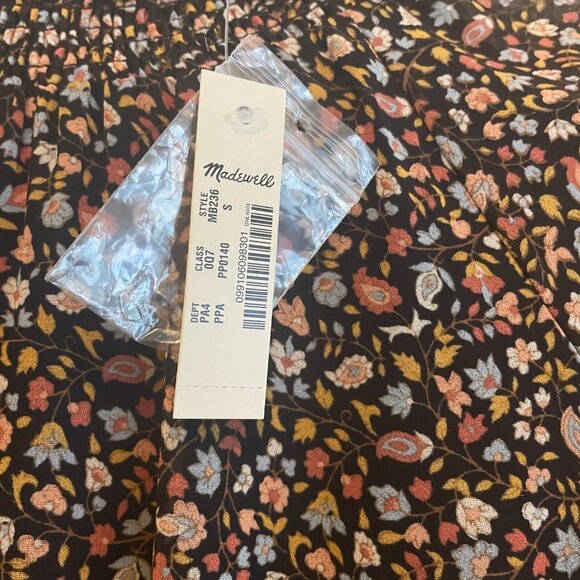 Madewell | Georgette Smocked-Neck Midi Dress | Folktale Paisley | SZ Small | NWT - Picture 8 of 10